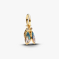 Cicada 14k gold-plated dangle with clear cubic zir 764490C01 (High Resolution)