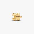 Puzzle 14k gold-plated mini charm (High Resolution)