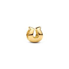 Horse shoe 14k gold-plated mini charm