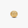 Textured happy face 14k gold-plated mini 764526C00 (High Resolution)