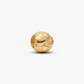 Textured globe 14k gold-plated mini char 764529C00 (High Resolution)