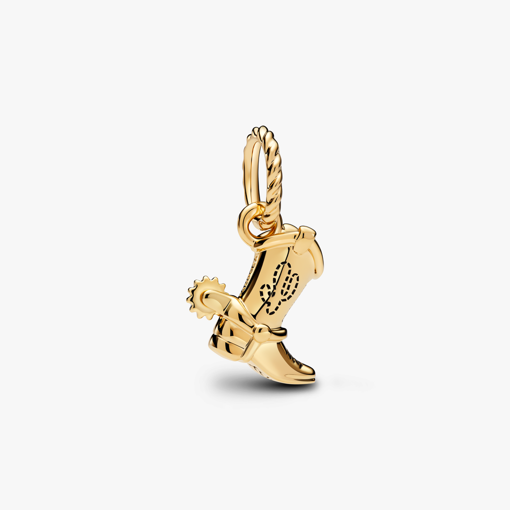 Disney Toy Story Woody boot 14k gold-plated dangle 764606C01 (High Resolution)