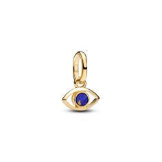 Evil eye 14k gold-plated mini dangle with imitatio 764609C01