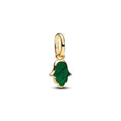 Hamsa hand 14k gold-plated mini dangle with imitat 764612C01