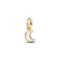 Moon 14k gold-plated mini dangle with white biores 764614C01