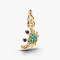 Crab 14k gold-plated dangle with imitation lapis l 764684C01 (High Resolution)