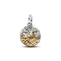 Leo sterling silver and 14k gold-plated medallion 764994C01
