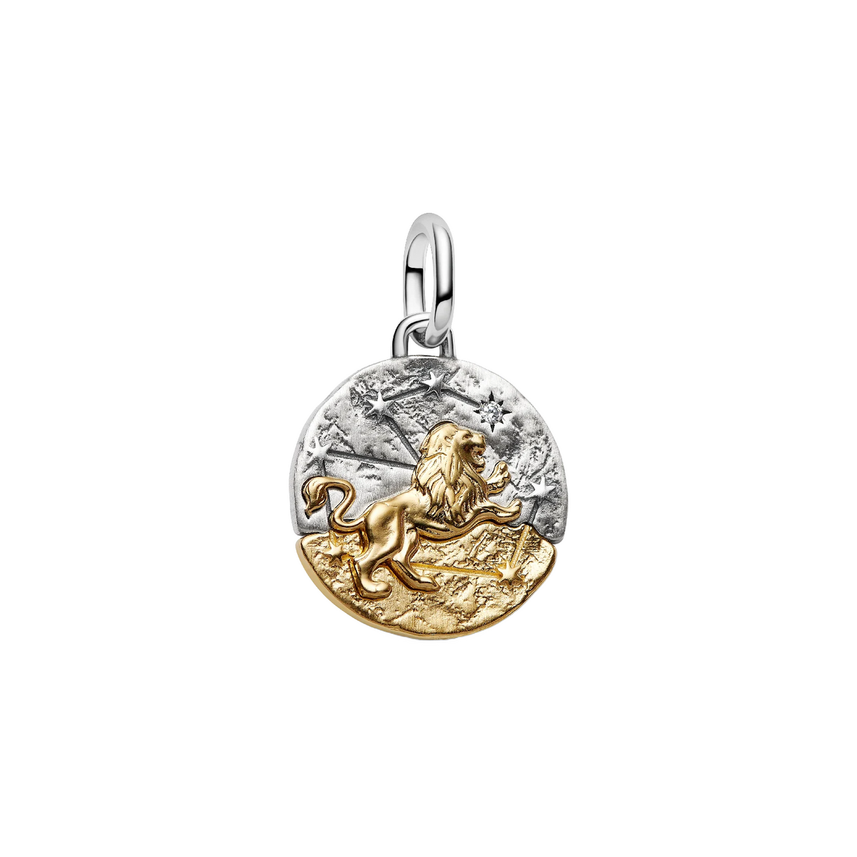Leo sterling silver and 14k gold-plated medallion 764994C01