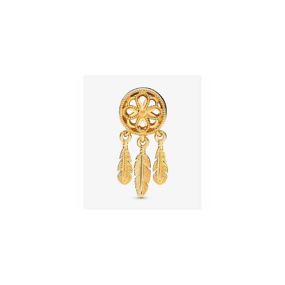 Dreamcatcher 14k gold-plated charm 767200C00 (High Resolution)
