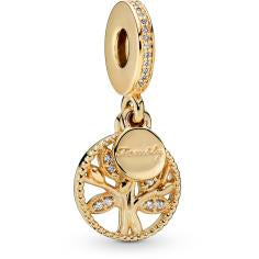 PANDORA Shine Family Heritage Hanging Charm w CZ 768661C01