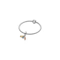 Pandora Shine Spirituality Hanging Charm w Pandora Rose, Turquiose Enamel   CZ 768785C01 (High Resolution)