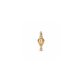 Air balloon 14k gold-plated dangle with glittery transparent Murano glass and clear cubic zirconia 769434C01 (High Resolution)
