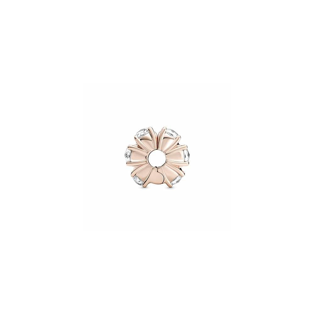 14k Rose gold-plated clip with clear cub 780046C01 (High Resolution)