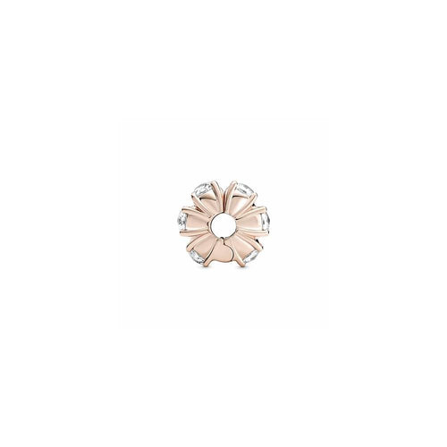 14k Rose gold-plated clip with clear cub 780046C01 (High Resolution)