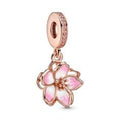 Movable cherry blossom 14k rose gold-pla 780667C01