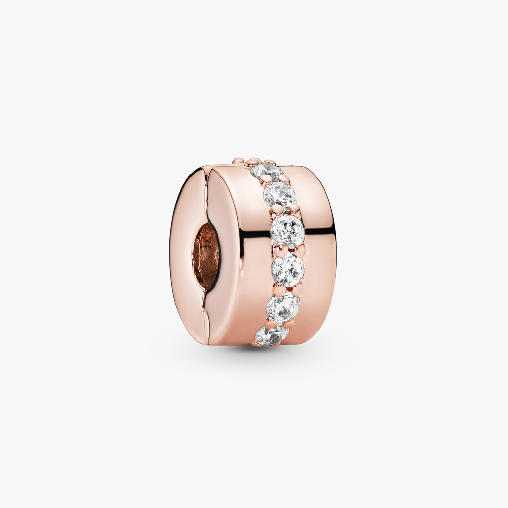 PANDORA Rose Shining Path Clip w CZ 781972CZ (High Resolution)
