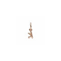 Letter k 14k rose gold-plated dangle with clear cubic zirconia 782460C01 (High Resolution)