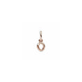 Letter o 14k rose gold-plated dangle with clear cubic zirconia 782468C01 (High Resolution)