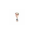 Christmas air balloon sterling silver and 14k rose gold-plated charm with stellar blue, royal green crystal, red cubic zirconia, glittery gr 782976C01 (High Resolution)