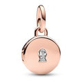 Key hole engravable locket 14k rose gold 783066C01
