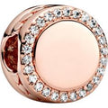 Pandora Rose Engraving Bar Button Charm 788747C01