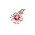 Pandora Rose Pink Daisy Flower Hanging Charm w Pink Enamel   CZ 788771C01 (High Resolution)