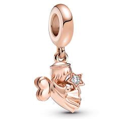 Angel 14k rose gold-plated dangle with c 789650C01