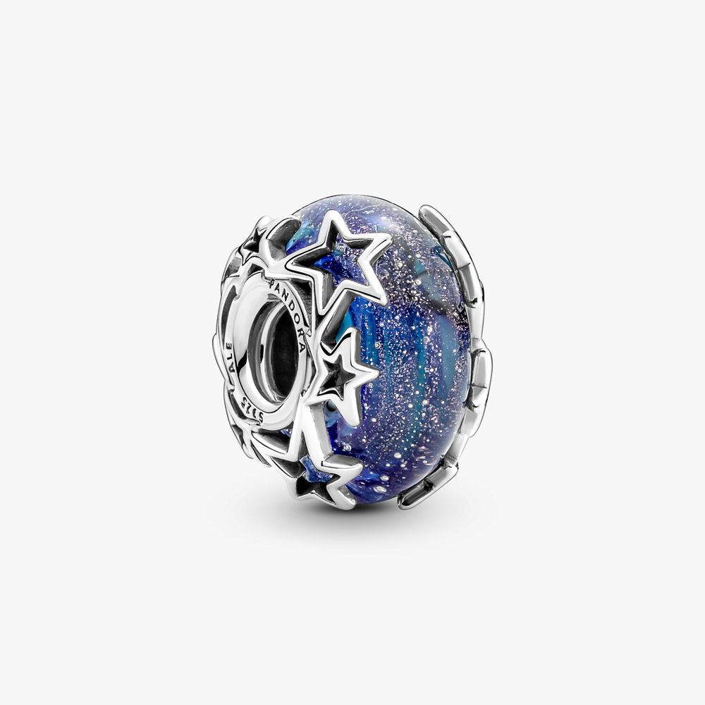 Sterling silver charm with galaxy glitte 790015C00 (High Resolution)