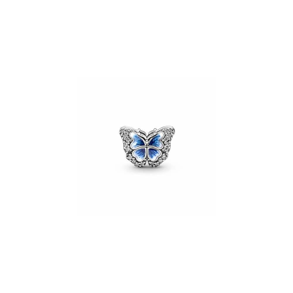 Butterfly sterling silver charm with cle 790761C01 (High Resolution)
