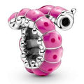 Caterpillar sterling silver charm with b 790762C01