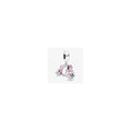 Pink Motorcycle & Helmet Silver Hanging 791057C01 (High Resolution)