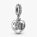 30 Years of Love Silver Hanging Charm 791287CZ (High Resolution)