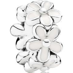 Darling Daisy Meadow White Daisy Flower Spacer Charm