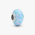 Sterling silver charm with lab-created opal 791691C01 (High Resolution)