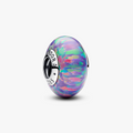Sterling silver charm with lavender purple lab-created opal 791691C05 (High Resolution)
