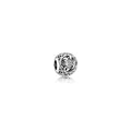 Vintage J Openwork Silver Charm w CZ 791854CZ (High Resolution)