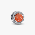 Basketball sterling silver charm with cl 792016CZ_E074 (High Resolution)