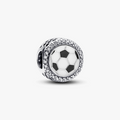Soccer ball sterling silver charm with clear cubic 792016CZ_E075 (High Resolution)
