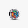 Music note sterling silver charm with cl 792016CZ_E076 (High Resolution)