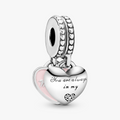 Mother & Daughter Hearts Hanging Silver 792072EN40 (High Resolution)