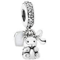Baby Treasures Hanging Silver Charm w CZ
 792100CZ
