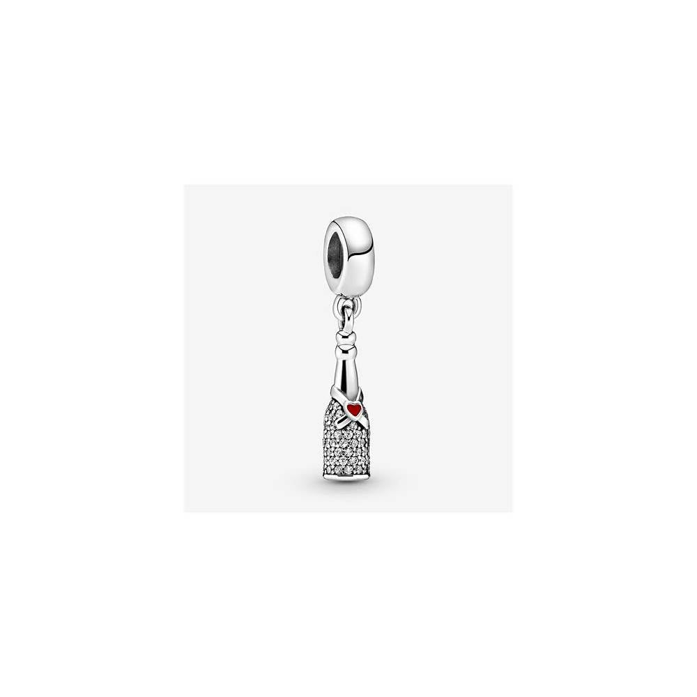 Sparkling Wine Bottle Dangle Charm (High Resolution)