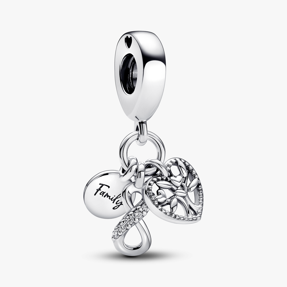 Infinity, disc and heart sterling silver dangle wi 792201C01 (High Resolution)