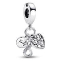 Infinity, disc and heart sterling silver dangle wi 792201C01