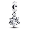 Paw sterling silver dangle with clear cubic zircon 792247C01