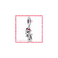 Gingerbread house sterling silver charm with clear cubic zirconia, white, red, brown and green enamel 792363C01 (High Resolution)