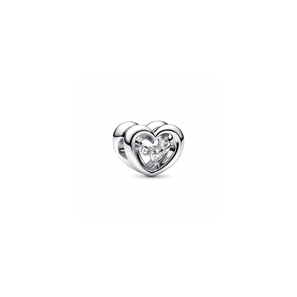 Open heart sterling silver charm with cl 792493C01 (High Resolution)