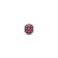 Sterling silver charm with cherries jubilee red crystal and clear cubic zirconia 792630C03 (High Resolution)