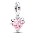 Pink Family Tree & Heart Dangle Charm 792654C01