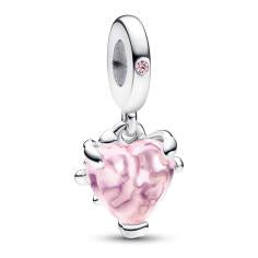 Pink Family Tree & Heart Dangle Charm 792654C01